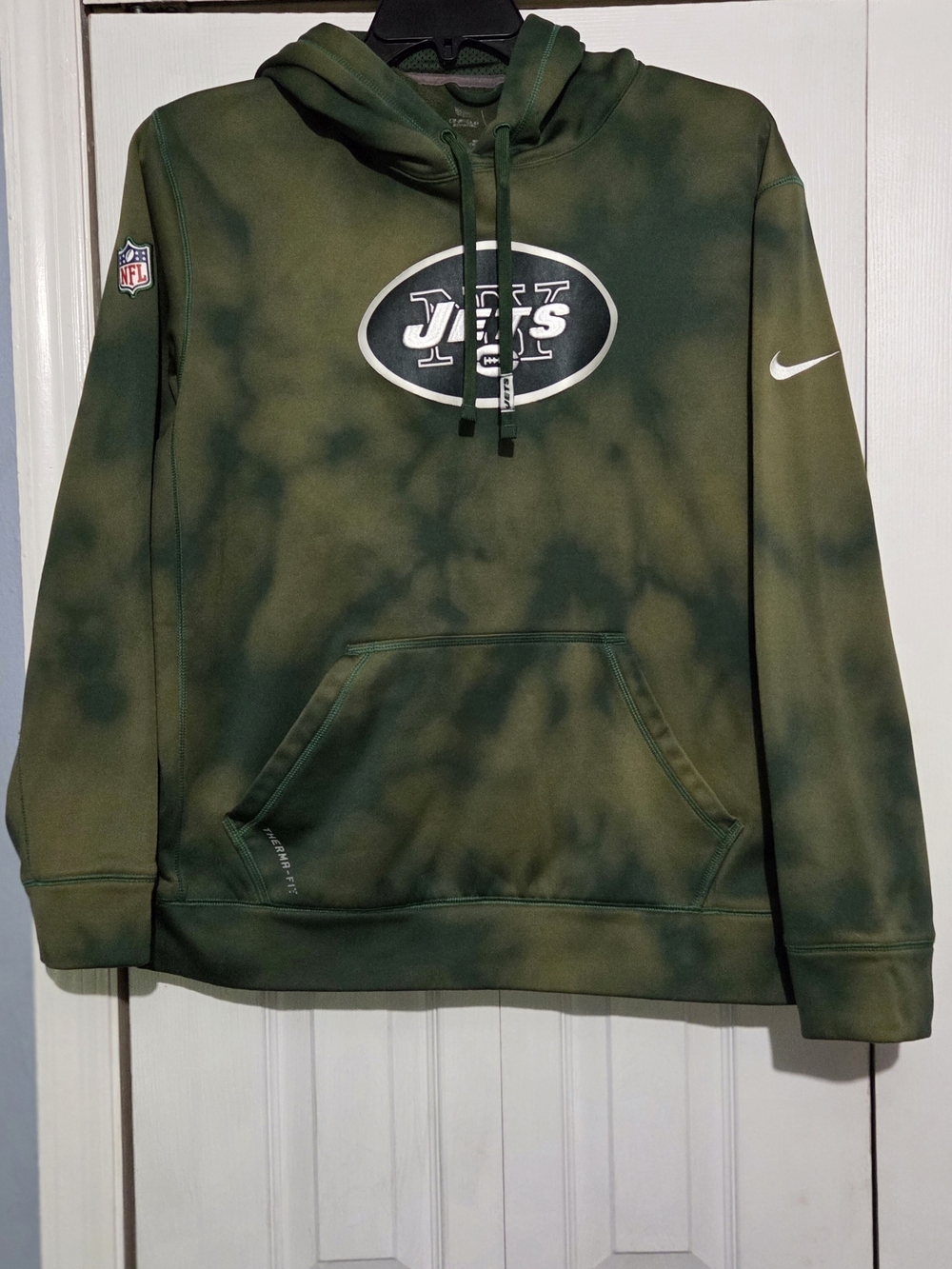 Nike Green Therma-Fit Pullover NFL Hoodie Jets